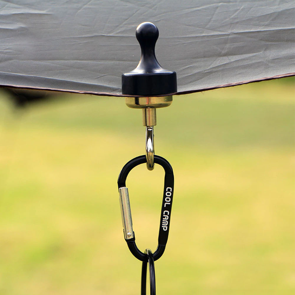 Cheap Goat Tents Camping Magnetic Hook Multifunctional Outdoor Carabiner Keychain Tent Canopy Carabiner Fishing Keychain Mountaineering Hook New   